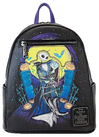 Mini sac à dos Jack Skellington et Sally Glow Loungefly