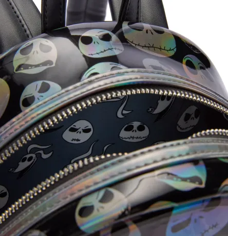Mini sac à dos Jack Skellington holographique Impression intégrale Loungefly