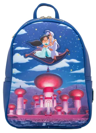 Mini sac à dos Jasmine &amp; Aladdin Tapis Volant Glow Loungefly