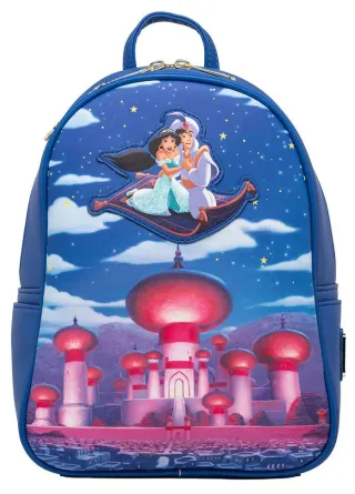 Mini sac à dos Jasmine &amp; Aladdin Tapis Volant Glow Loungefly