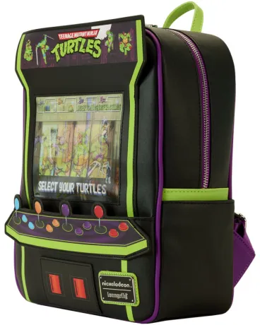 Mini sac à dos Jeu Vidéo Vintage Lenticulaire Glow 40ème Anniversaire Loungefly