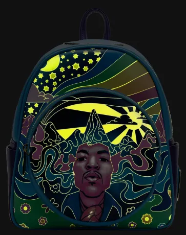 Mini sac à dos Jimi Hendrix Paysage Psychédélique Glow Loungefly