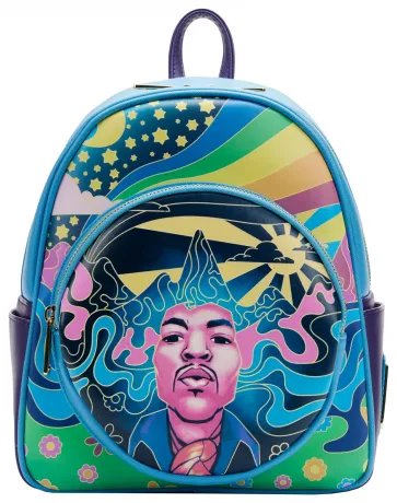 Mini sac à dos Jimi Hendrix Paysage Psychédélique Glow Loungefly