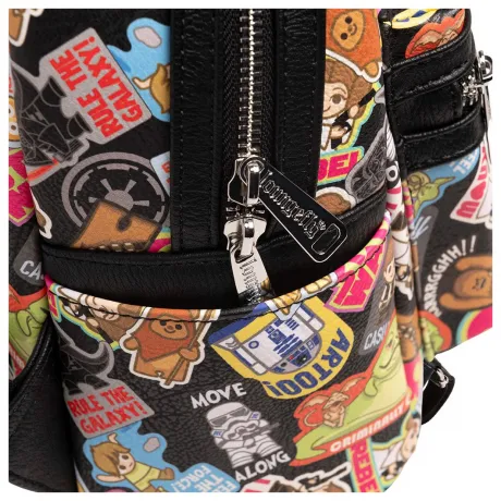 Mini sac à dos Kawaii Sticker Impression Intégrale Loungefly