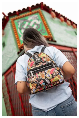 Mini sac à dos Kawaii Sticker Impression Intégrale Loungefly