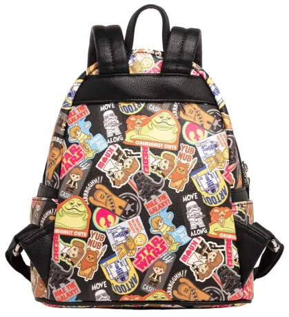 Mini sac à dos Kawaii Sticker Impression Intégrale Loungefly