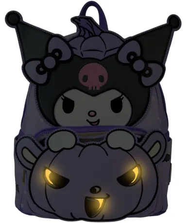 Mini sac à dos Kuromi Citrouille Light Up Loungefly