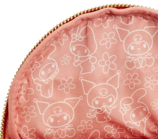 Mini sac à dos Kuromi et My Melody Crânes et Fleurs Loungefly