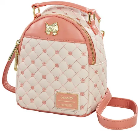 Mini sac à dos Kuromi et My Melody Crânes et Fleurs Loungefly