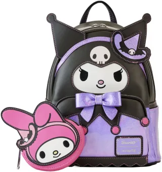 Mini sac à dos Kuromi Sorcière Cosplay avec My Melody Porte-monnaie Loungefly