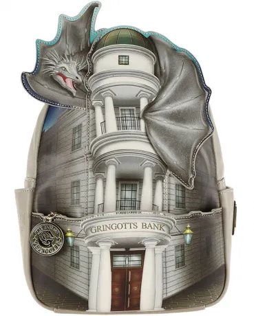 Mini sac à dos la Banque Gringotts et le Dragon Loungefly
