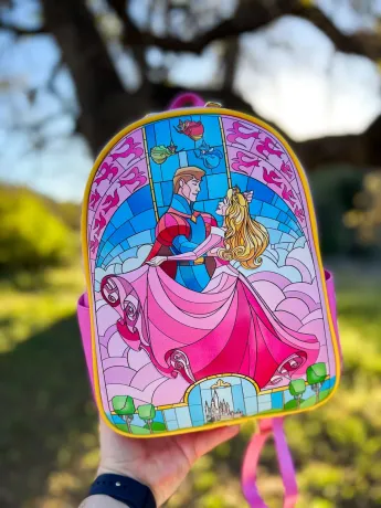 Mini sac à dos La Belle au Bois Dormant Vitrail Loungefly