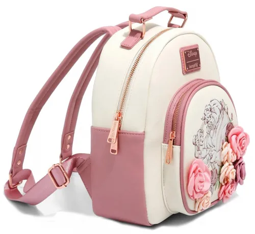 Mini sac à dos La Belle et la Bête Portrait Floral Loungefly