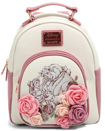 Mini sac à dos La Belle et la Bête Portrait Floral Loungefly