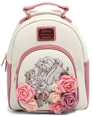 Mini sac à dos La Belle et la Bête Portrait Floral Loungefly