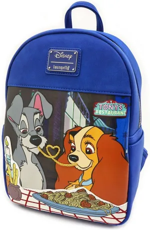 Mini sac à dos La Belle et le Clochard Le Restaurant de Tony Loungefly