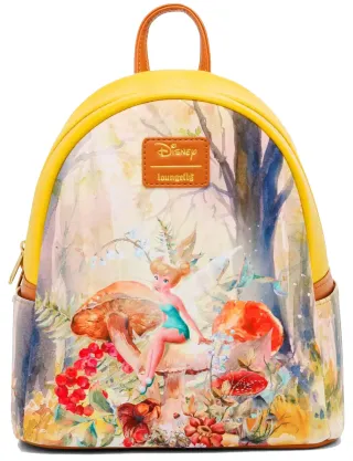 Mini sac à dos la Fée Clochette Scène de forêt de champignons Loungefly