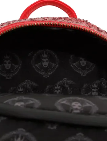 Mini sac à dos La Méchante Reine Boule à Neige Sequin Loungefly