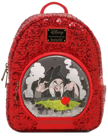 Mini sac à dos La Méchante Reine Boule à Neige Sequin Loungefly