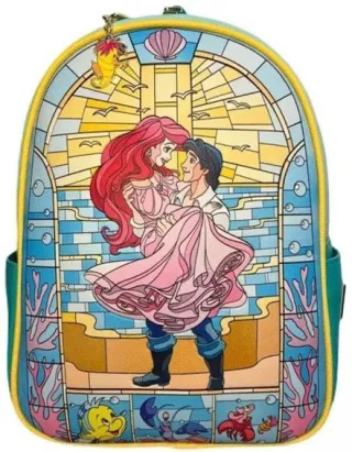 Mini sac à dos La Petite Sirène Vitrail Loungefly