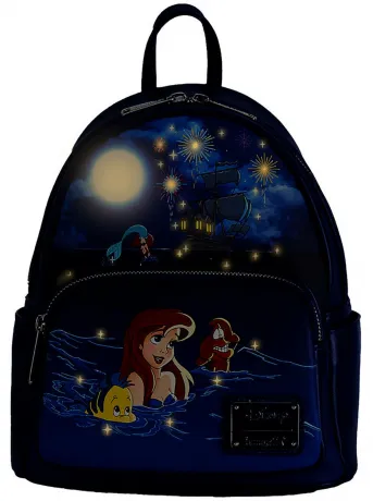 Mini sac à dos Ariel Feux d&#039;Artifice Glow Loungefly