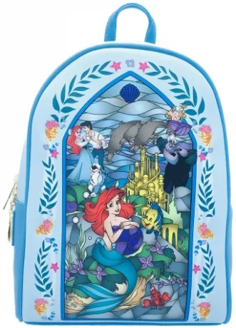 Mini sac à dos La Petite Sirène Vitrail Loungefly