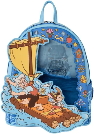 Mini sac à dos La scène du radeau avec Monstro Lenticulaire Loungefly