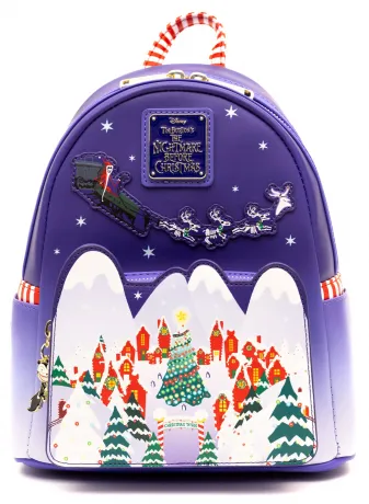 Mini sac à dos La ville de Noël Loungefly