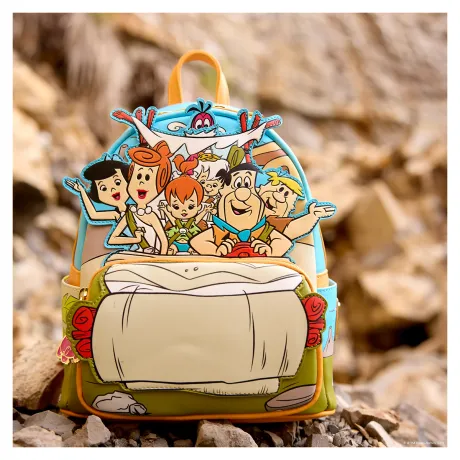 Mini sac à dos La Voiture des Pierrafeu Loungefly