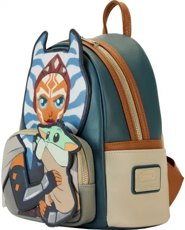 Mini sac à dos Le Mandalorien Ahsoka tient Grogru Loungefly