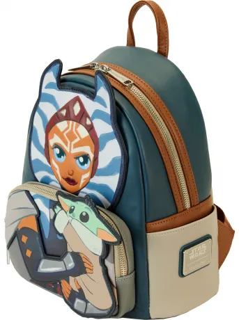 Mini sac à dos Le Mandalorien Ahsoka tient Grogru Loungefly