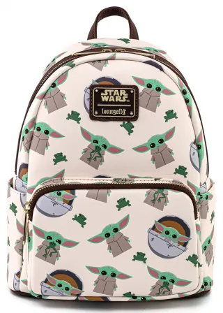 Mini sac à dos Le Mandalorien Bébé Yoda Impression Intégrale Loungefly