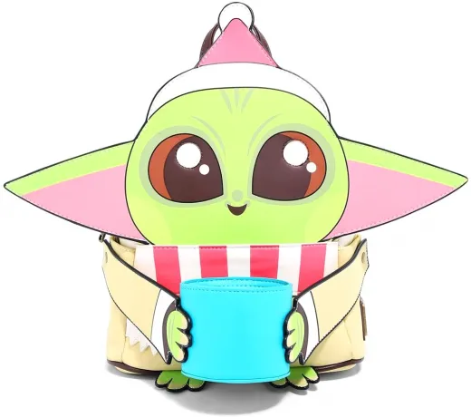 Mini sac à dos Le Mandalorien Grogu avec une Tasse pour Noël Cosplay Loungefly