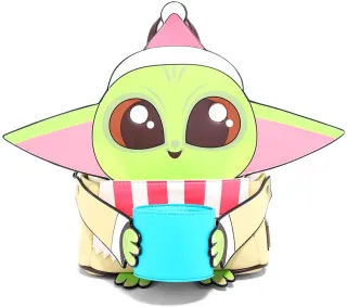 Mini sac à dos Le Mandalorien Grogu avec une Tasse pour Noël Cosplay Loungefly