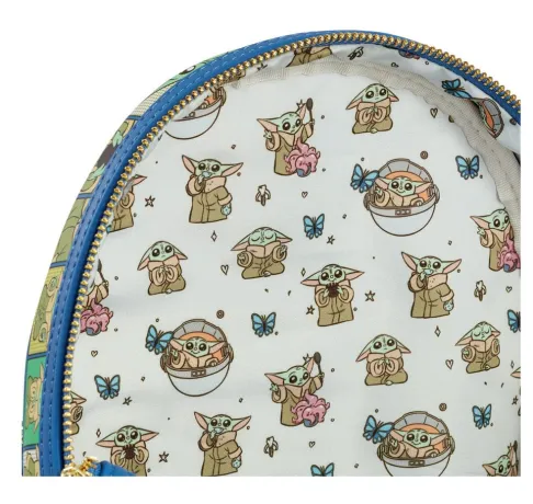 Mini sac à dos Le Mandalorien Grogu Carrés Loungefly