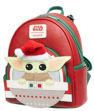 Mini sac à dos Le Mandalorien Grogu Noël Loungefly