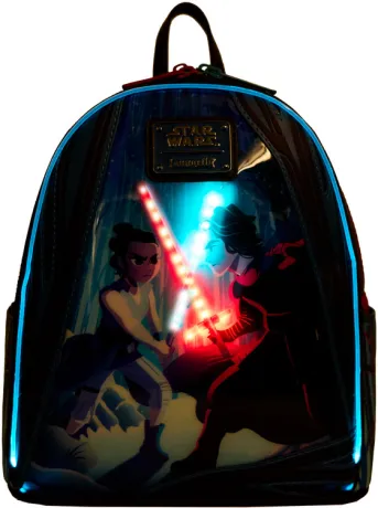 Mini sac à dos Le Réveil de la Force Rey &amp; Kylo Ren Light Up Loungefly