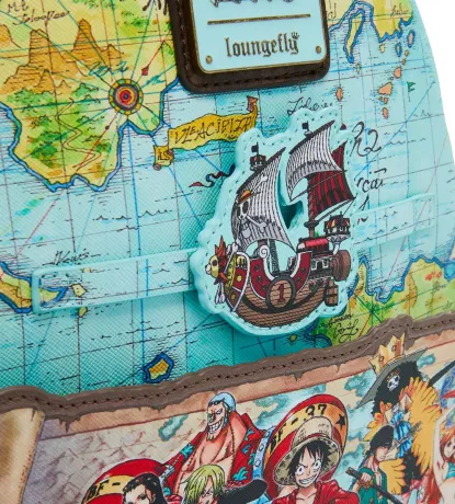 Mini sac à dos Carte avec l&#039;équipage Chapeau de Paille Loungefly