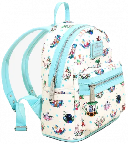Mini sac à dos Les Amis des Princesses Disney Floral Loungefly