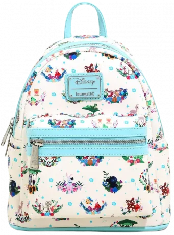 Mini sac à dos Les Amis des Princesses Disney Floral Loungefly