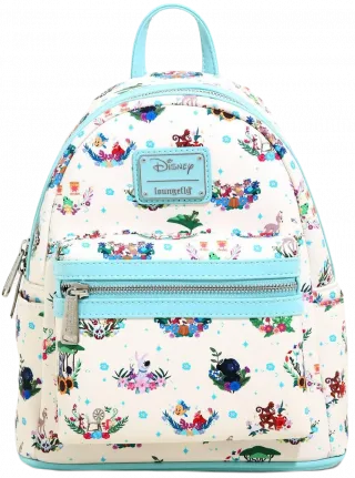 Mini sac à dos Les Amis des Princesses Disney Floral Loungefly