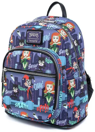 Mini sac à dos Les Femmes de DC Comics Impression Intégrale Loungefly