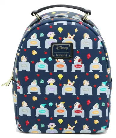 Mini sac à dos les Sept Nains dans leurs Lits Impression Intégrale Loungefly