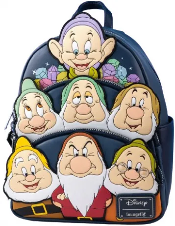 Mini sac à dos les Sept Nains Triple Poches Loungefly