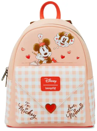 Mini sac à dos Lettre d&#039;Amour Minnie Mouse à Mickey Mouse Loungefly