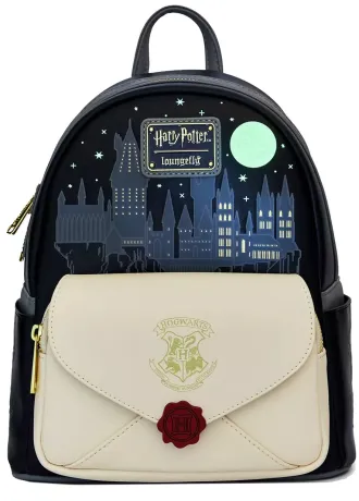 Mini sac à dos Lettre de Poudlard Glow Loungefly