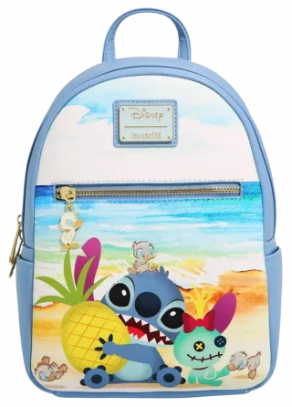 Mini sac à dos Stitch et Souillon Ananas Loungefly
