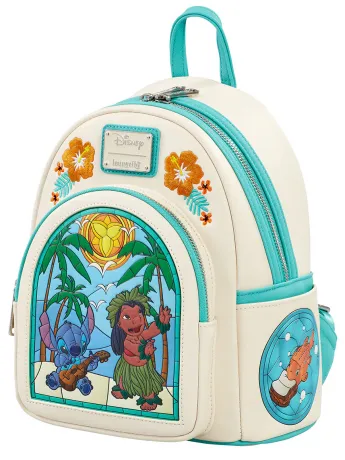Mini sac à dos Lilo et Stitch Vitrail Loungefly