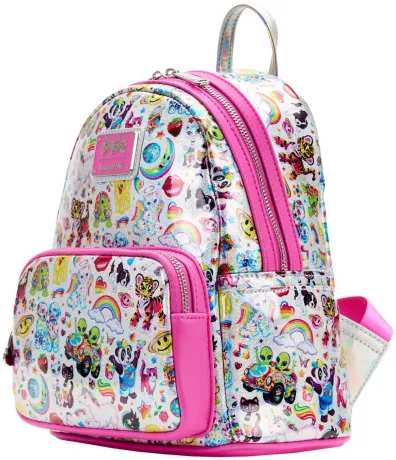 Mini sac à dos Lisa Frank Impression Intégrale Iridescent Loungefly
