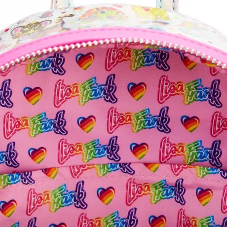 Mini sac à dos Lisa Frank Impression Intégrale Iridescent Loungefly